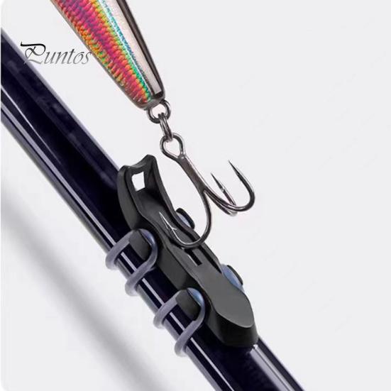 1/2/4Pcs Magnetic Fishing Lure Hook Holder with Rubber Rings Bait Hook without Hole Holder Automatic Fishook Keeper Outdoor Fishing Accessories