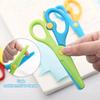Plastic Scissors Double Color Splicing Handmade DIY Safe Scissors Office Art Supplies Student Specific Paper Cuttings Tools TMZ