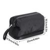 Korean Nylon PU Cosmetics Organizer Handbag Waterproof Portable Mens Toiletry Bag Black Beauty Wash Pouch Women Man