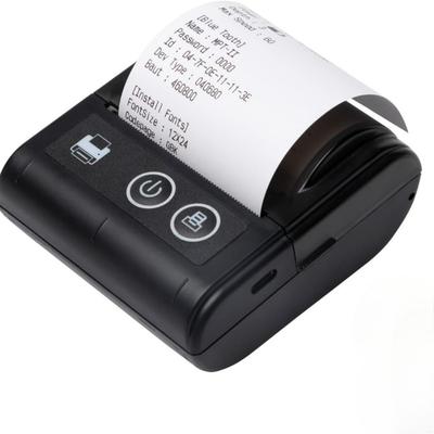 Mini Imprimante Thermique de Reçus Portable Connexion USB & BT 2 pouces 57mm Imprimante Sans Fil Haute Vitesse avec 1 Rouleau de Papier à l'Intérieur Compatible avec iOS