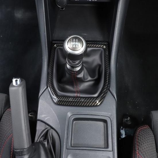 ABS Carbon Fiber Console Gear Shift Panel trim Cover for Subaru WRX VB MT 22-24