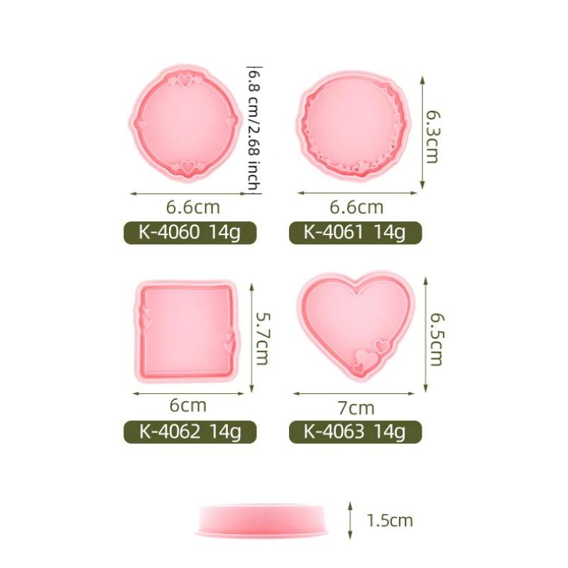 1/4Pcs 3D Valentine'S Day Wedding Cookie Cutters Biscuit Mold Cookie Mould Stamp Party Decor Baking Tools