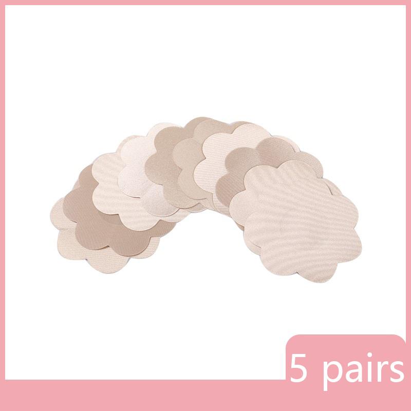5Pairs Nipple Pasties Nipple Covers Women Adhesive Breast Disposable Breathable Invisible Sticky Bra Womens Accessoires