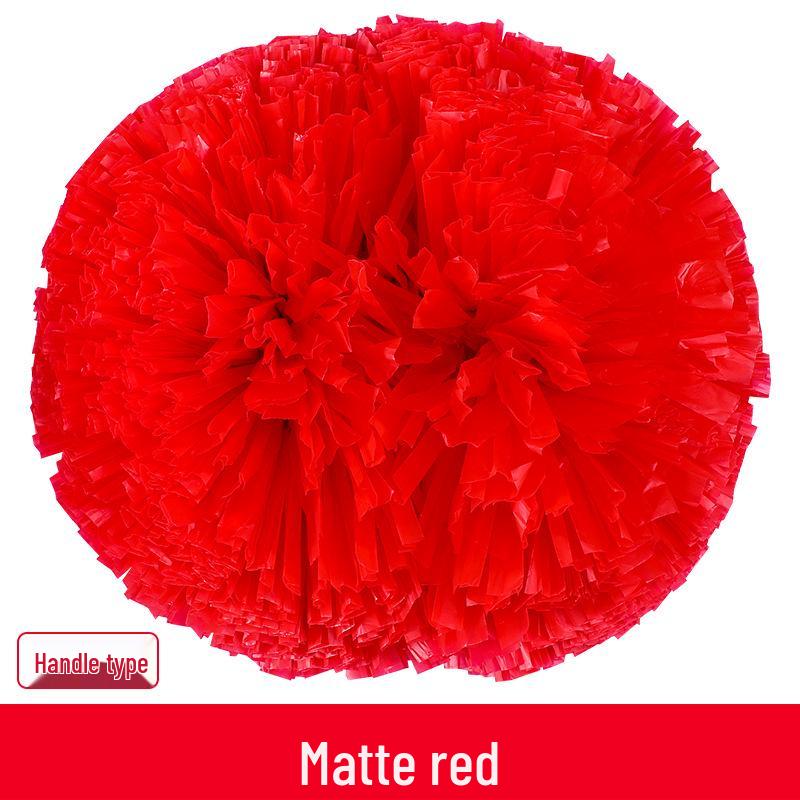 

Большие матовые помпоны для чирлидинга с двухсторонними ручками