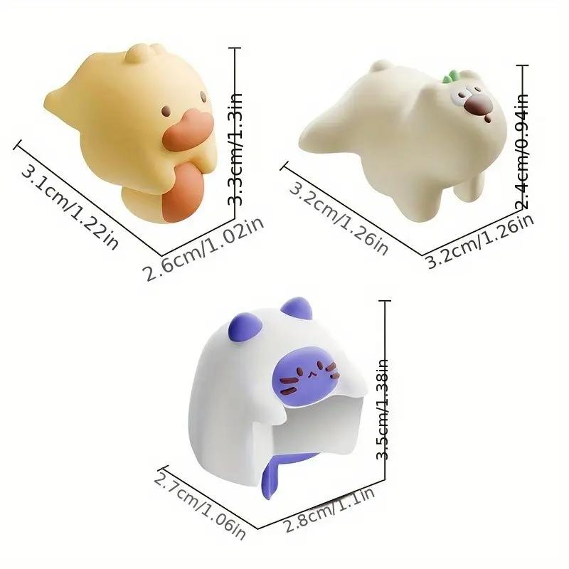 4PCS Cartoon Window Anti-collision Table Corner Coffee Table Silicone Anti-bump Sticker Anti-collision Pad Table and Chair Corner Protector