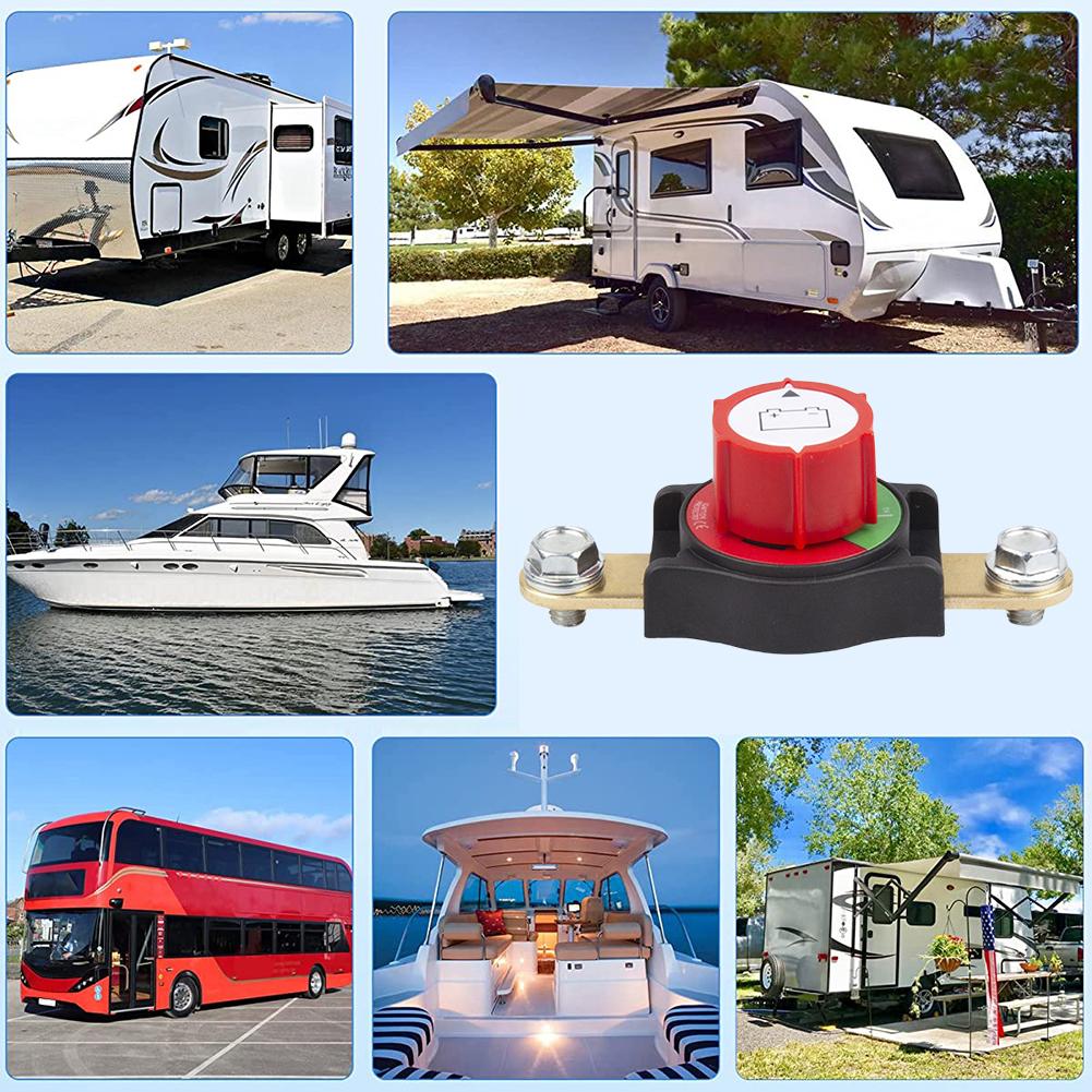 On/Off 300A Battery Disconnect Switch Top Post Battery Switch Marine Battery Switch for Car Truck Boat RV