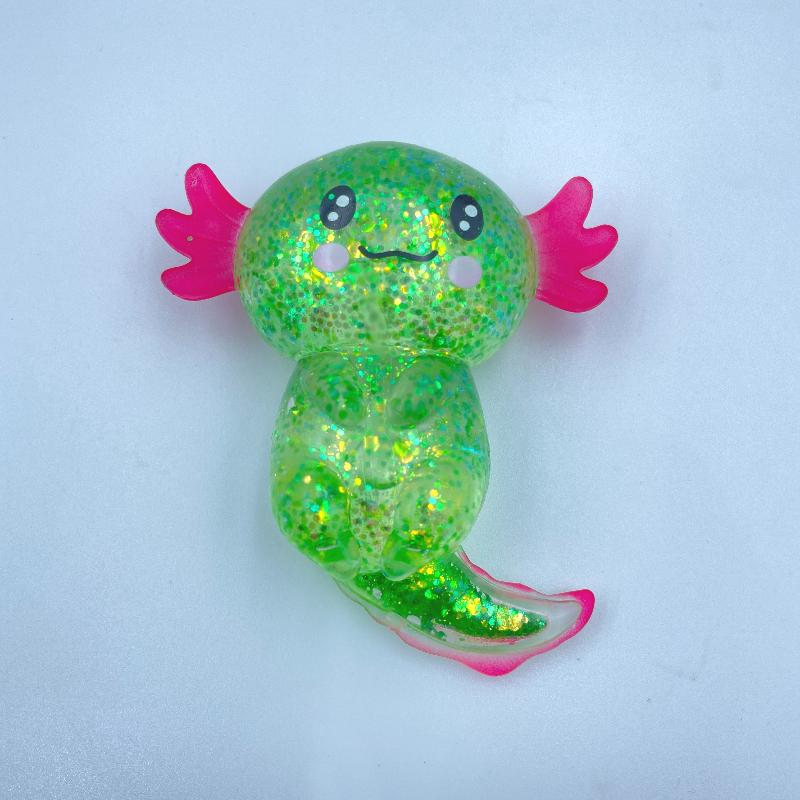 Cute Colorful Salamander Maltose Fidget Toys Squishy Malt Sugar Stretchy Axolotl Fun Squeeze Birthday Supplies Anti-Anxiety Gift