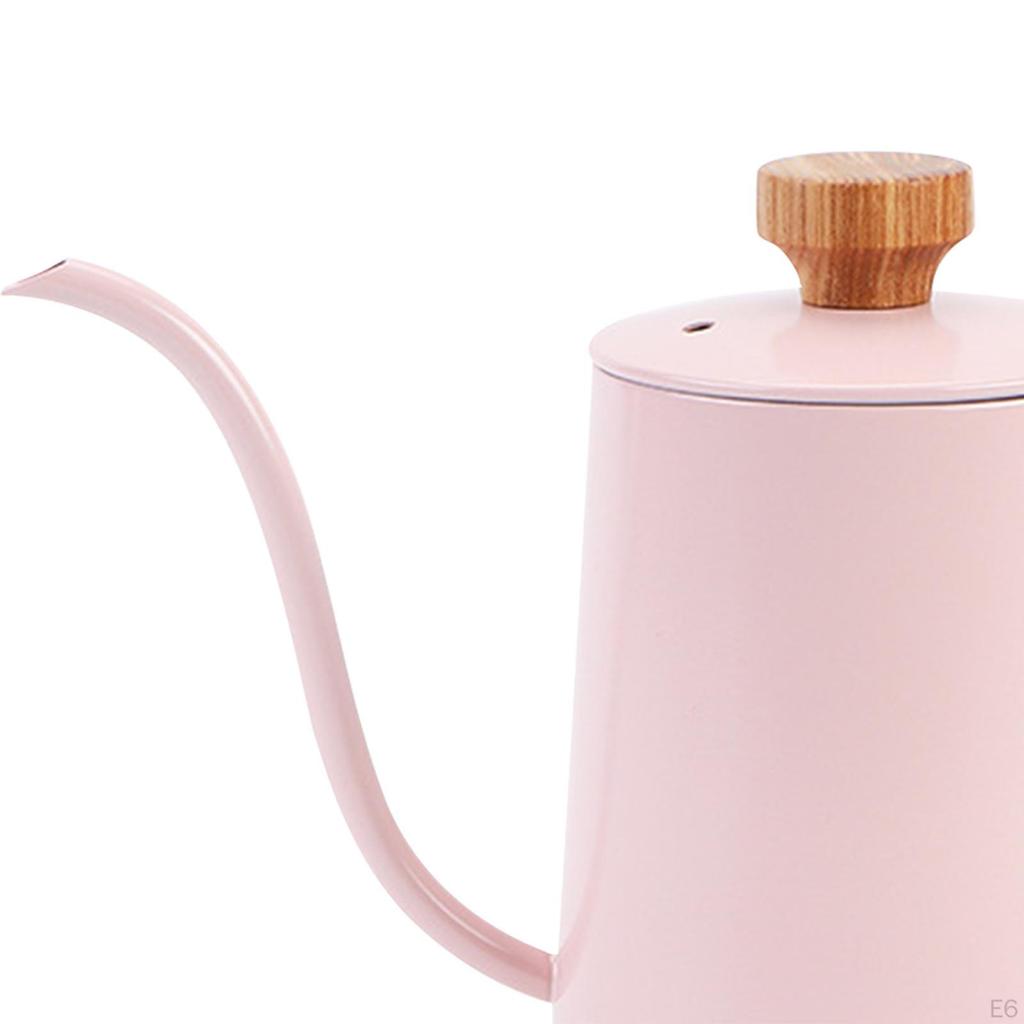 Coffee Tea Pot Gooseneck Kettle, with Lid, 350ml Pour over Drip Kettle