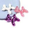 5Pcs Acrylic Pendant Plated Colored Cute Bubble Dog Pendant For DIY Men Women Earrings Necklace Jewelry Accessories Wholesale