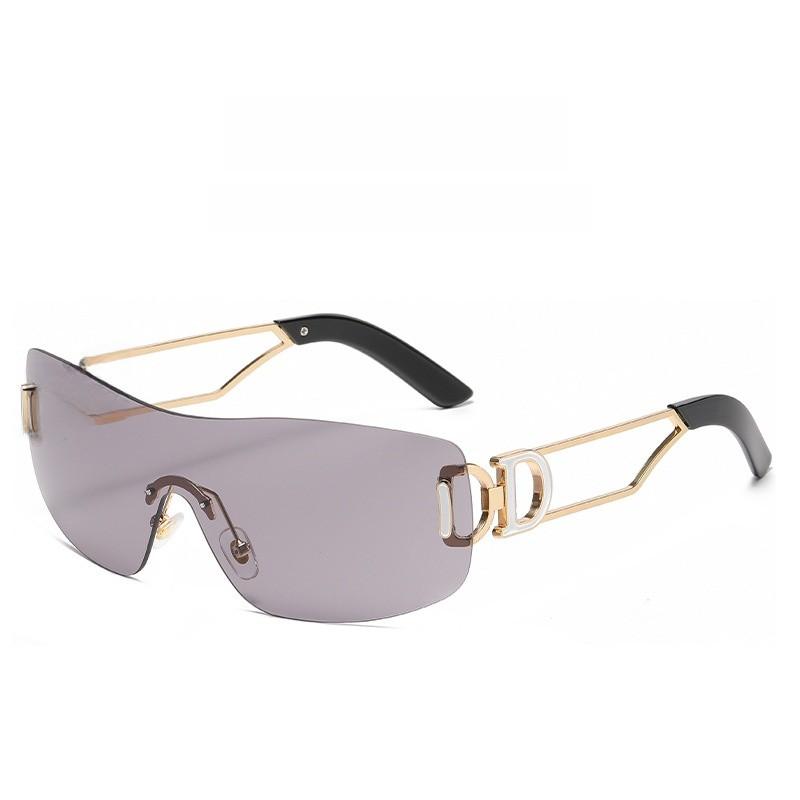 Unisex Frameless Sunglasses With Uv400 Protection For Fashion Travel And Outdoor Activities