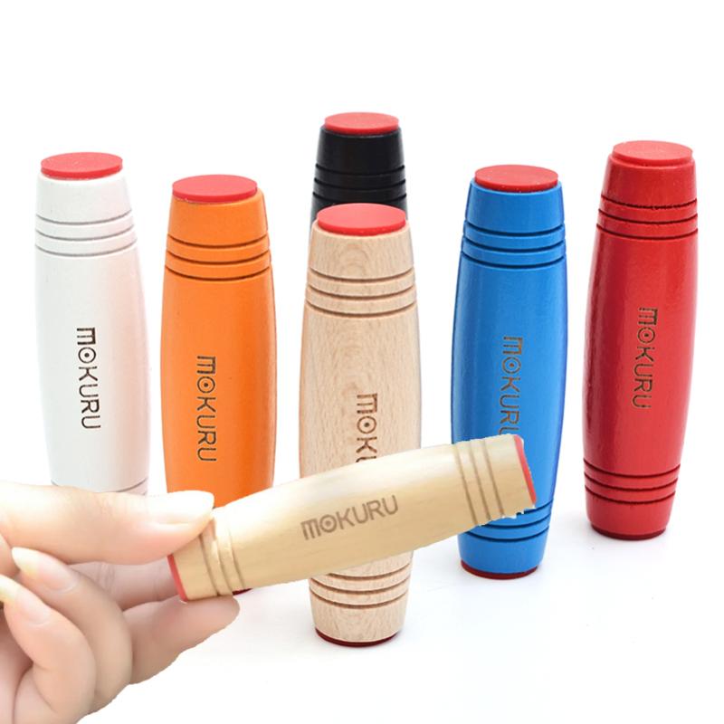 Creative Wooden Flip Fidget Toy Flip Table Dynamic Toy Stress Relief Stick Anti Pressure Artifact Desktop Flip Stick Finger Toy