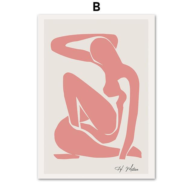 Vintage Abstract Matisse Sun Girl Bird Nordic Posters And Prints Wall Art Canvas Painting Wall Pictures For Living Room Decor