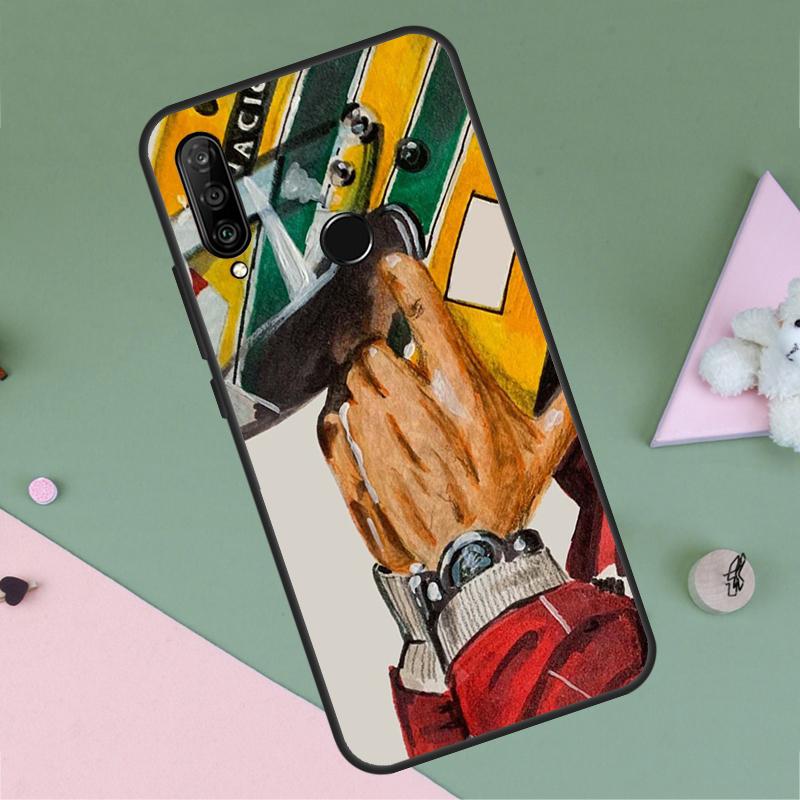 Racing Ayrton Senna For Huawei Nova 9 10 SE Y91 Y61 Y90 Y70 Y60 Y72 12s 12i 11i 7i 8i P60 Pro P30 P40 Lite Case