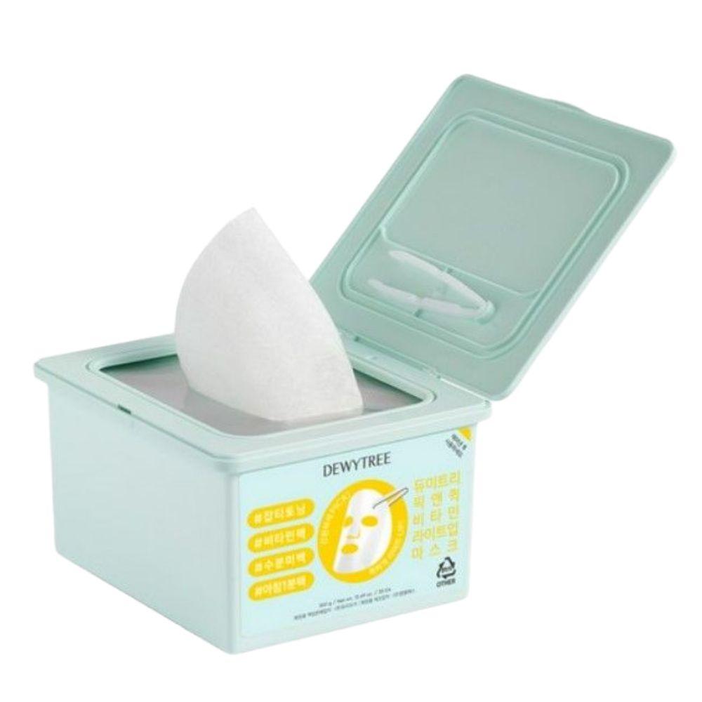 

DEWYTREE Pick & Quick Vitamin Light-Up Sheet Mask Jar Brightening Mask 380g 30 Sheets