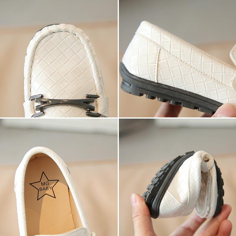 Jungen Britische Lederschuhe Kindermode 2024 Neu Vier Jahreszeiten Weiche Sohle Kinder Aufführung Mary Janes Glänzende Schwarze Schuhe