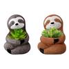 12.5*8.5cm Sloth Plant Holder Resin Sloth Succulent Holder Unique Home Accent Lightweight Resin Material Versatile Plant Display