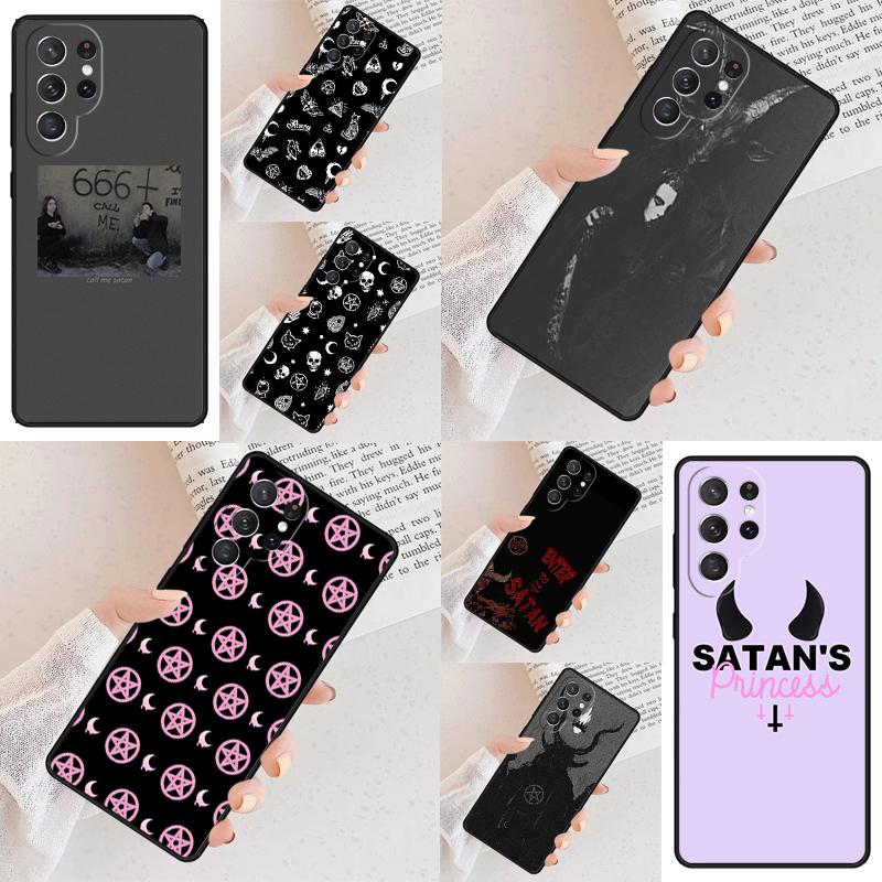 Gothic Witch Satan SOFT Cell Phone Case for Samsung Galaxy S26 Ultra S25 S24 S23 S22 S21 S20 Note10 Cover
