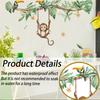 Cartoon Monkey Swinging Wall Sticker Kids Room Wall Decoration Self-Adhesive Home Decor