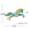 Cross-border new retro unicorn brooch fashionable super beautiful high-end pony painting oil animal pin brooch wholesale