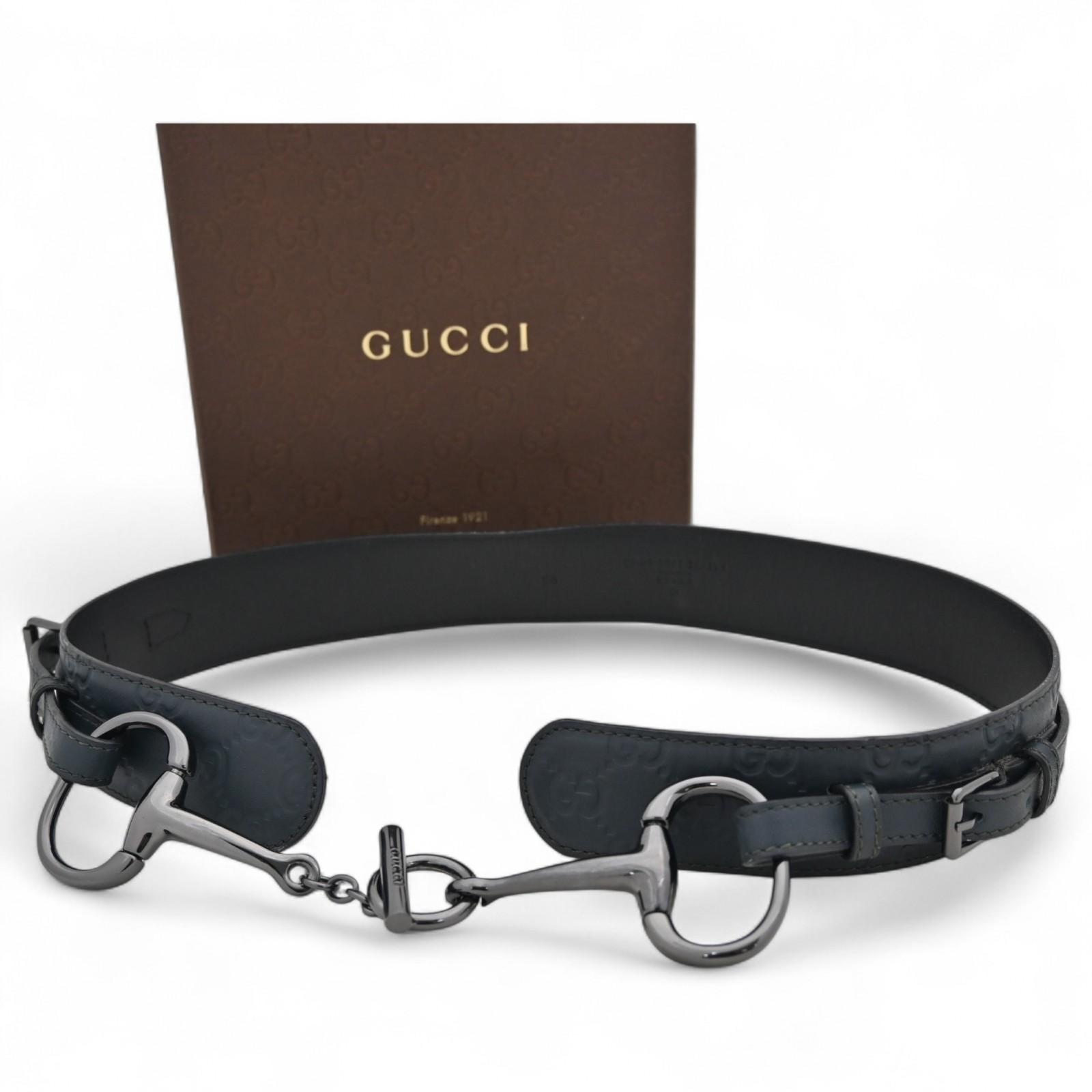 

Оригинальный ремень Gucci Shima Horsebit Зеленый x Черный gu9917zs