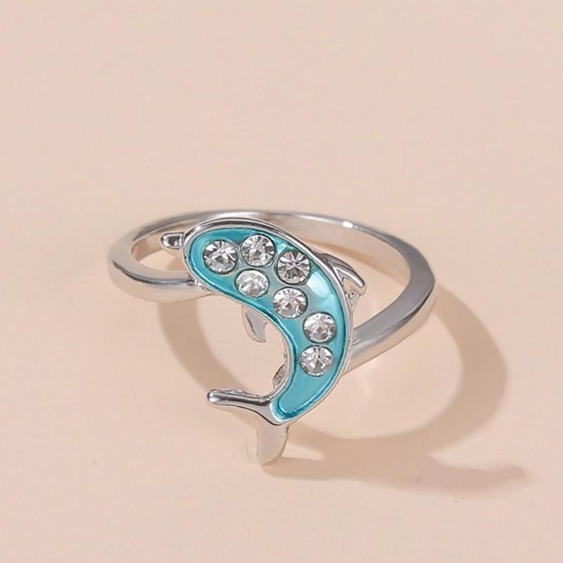 Elegant Dolphin Tail Rings Made With Sturdy Alloy for Daily Wear and Occasions
