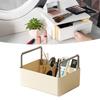 Open Storage Box Organizer Bin PET Large Capacity Easy Access Portable Handle Storage Basket for