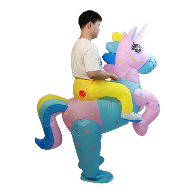 Halloween Cute Unicorn Inflatable Parent-Child Costume