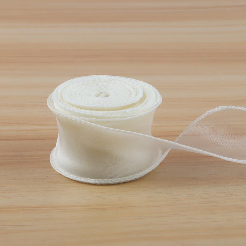 10 Yards Soft Fishtail Organza Ribbon Eco-Friendly Sheer Craft Ribbon for Gift Box Wrapping Bridal Shower DIY Handmade Ornaments