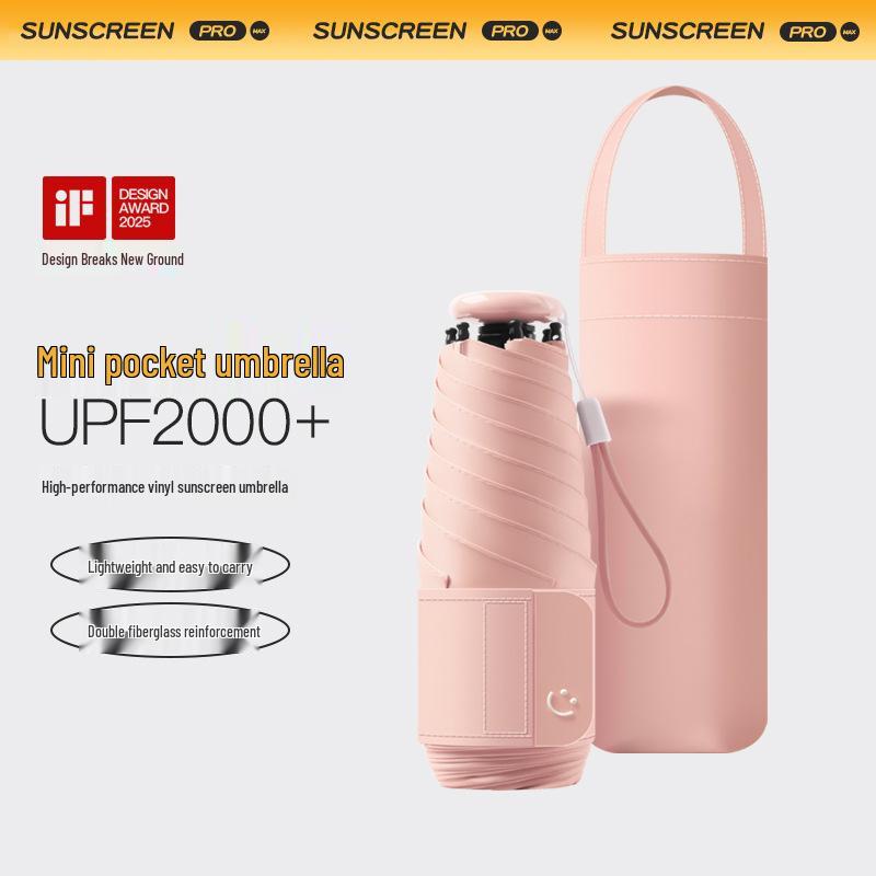 Ultra-Light Compact Folding Umbrella: High-End Student Rain & Sun Protection