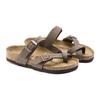 Birkenstock Synthetic Leather Round Toe Versatile Comfortable Thick Sole Slide Sandals Kids sandals Mocha-Brown 1014177