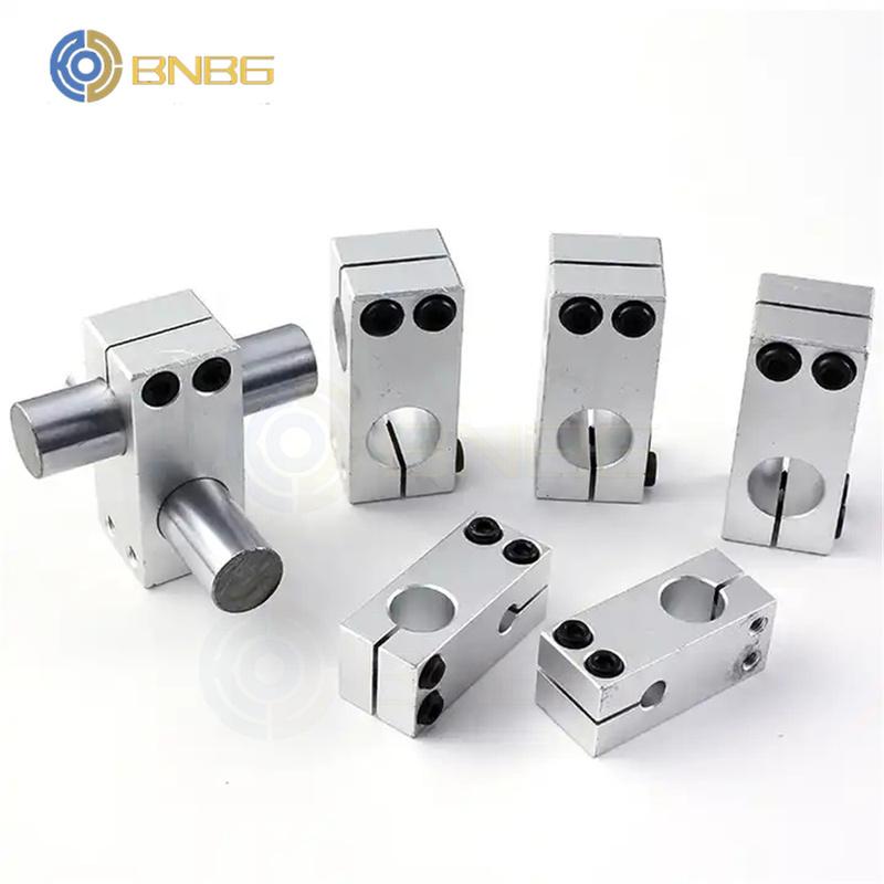 Pillar fixing clamp vertical fixed diameter fastening aluminum alloy optical axis cross block steel pipe fixing bracket connecti Same diameter6x6mm
