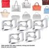 5pcs Square Center Bar Metal Replacement Buckle Single Prong Buckle  Leather Craft