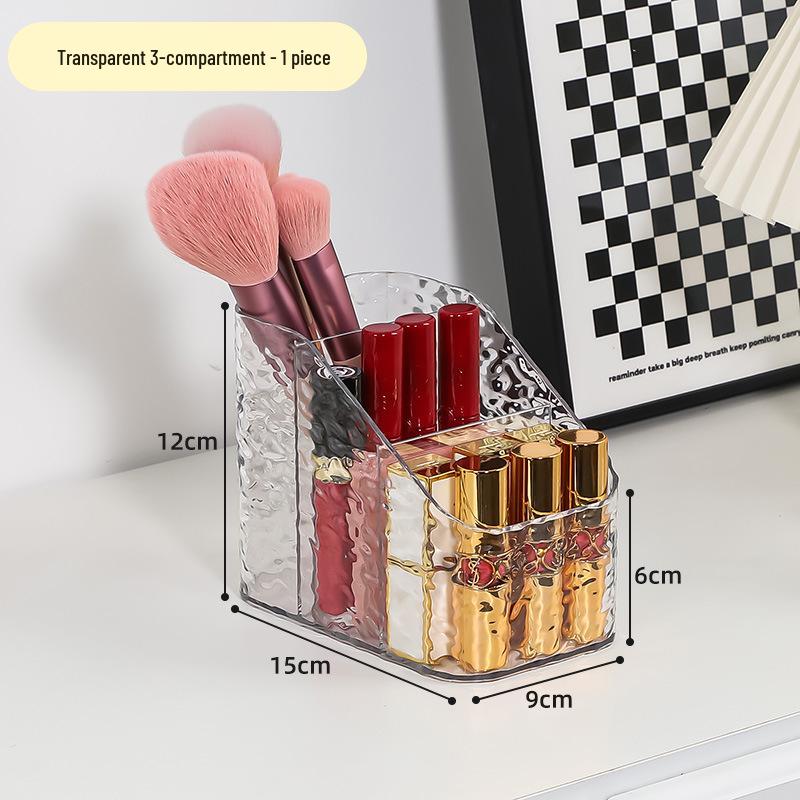 

Прозорий Органайзер для Косметики в Стилі Легкої Розкоші - Настільне Зберігання Засобів для Догляду за Шкірою та Губної Помади з Багатосекційним Великим Об ємом