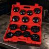 15 Pieces Automotive Oil Filter Wrench Tool Kit Heavy-Duty for DIY Car Owners