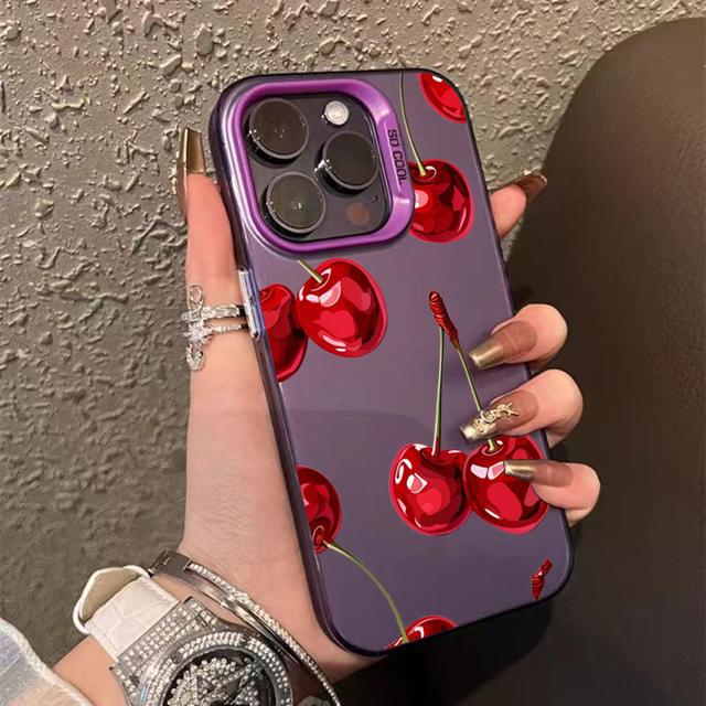 

17 16 15 14 13 12 11 Pro Чохол Червона Вишня Чохол для Телефону Для iPhone XS Max XR X 7 8 Plus 16E Протиударні Бамперні Чохли iPhone X дубильна кора