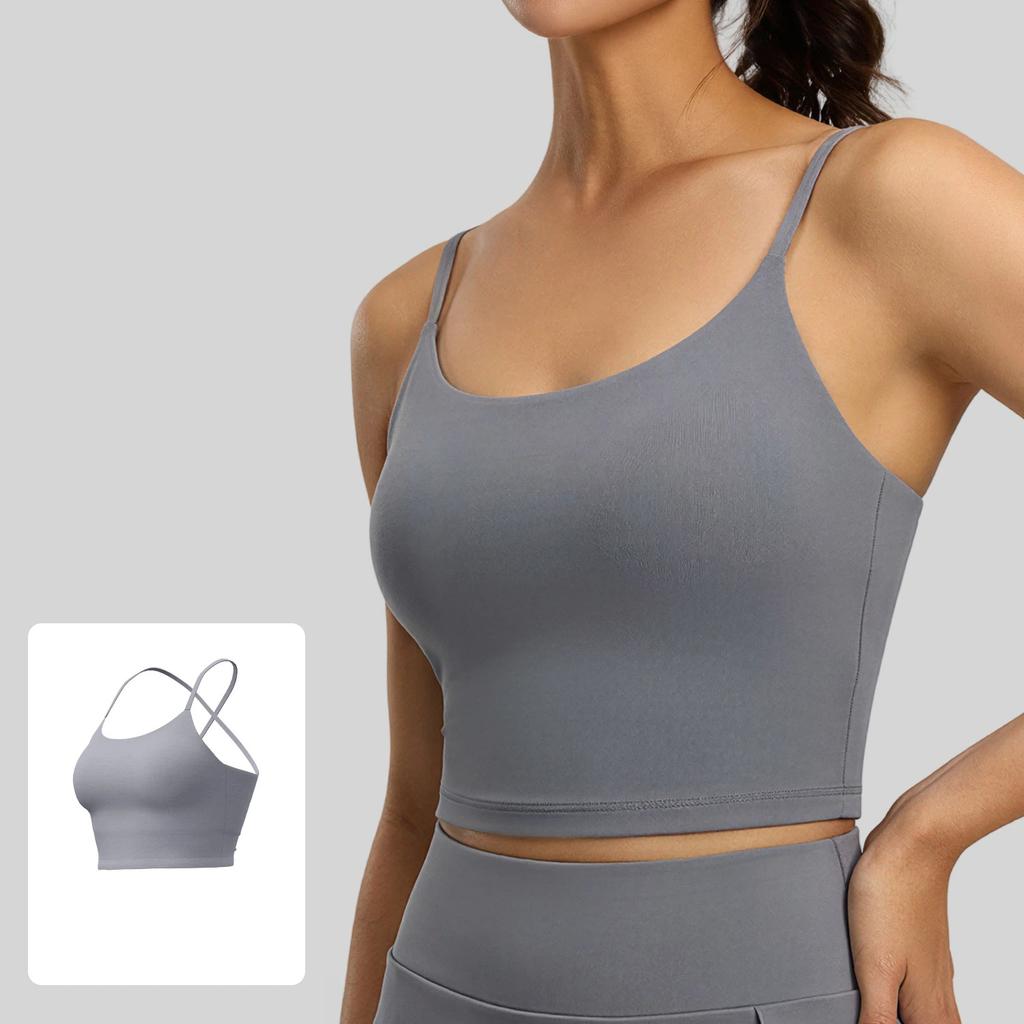 New Summer Beautiful Back Sports Bra Female Shock Proof Push Up One Cup Sling Fitness Yoga Vest for Women