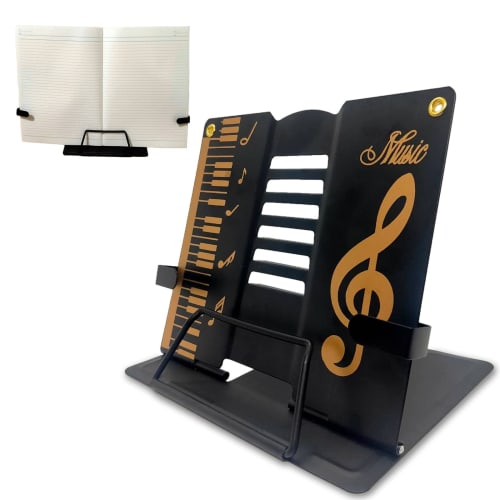 Cute Music Note Design! Lightweight, Compact, Foldable, Portable, and Cute Tabletop Music Stand. Includes Coco Plaza Original Packaging.