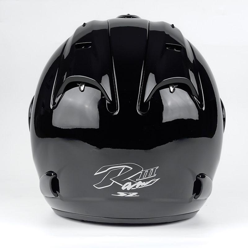 Men and Women Motorcycle Scooter Helmet Ram3 Bright Black Half Helmet Off-Road Summer Racing Safety Helmet Casque Capacete Casco