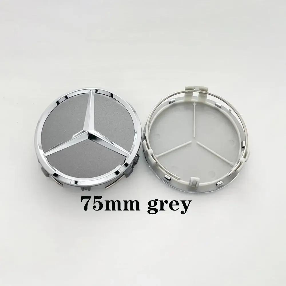 C200 E200 New 2025 For Mercedes Benz 1Pc 75mm Car Wheel Center Caps For Mercedes Benz W203 W204 W205 W212 W213 W222 W223 X253 W1