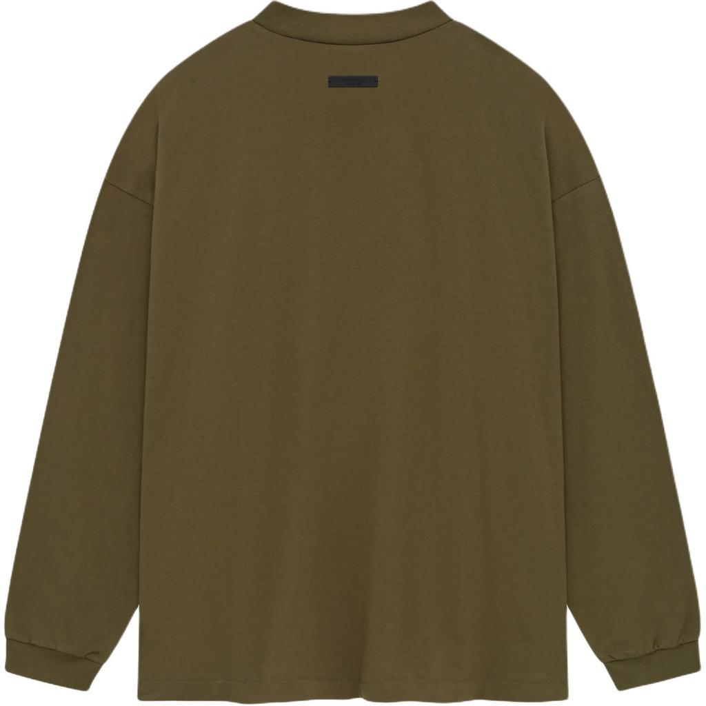 Fear of God Essentials Jersey Long-Sleeve Tee Olive Men Tops Green 125BT244204F