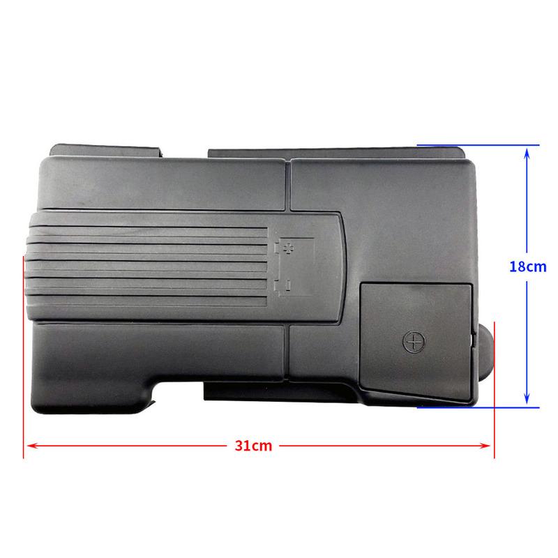 For Skoda Kodiaq 2016- Car Engine Battery Protection Cap Dustproof Cover Positive Negative Anode Rustproof Shell