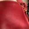 Coach Bucket-Style Shoulder Bag Red 9953 Vintage Leather Light signs use