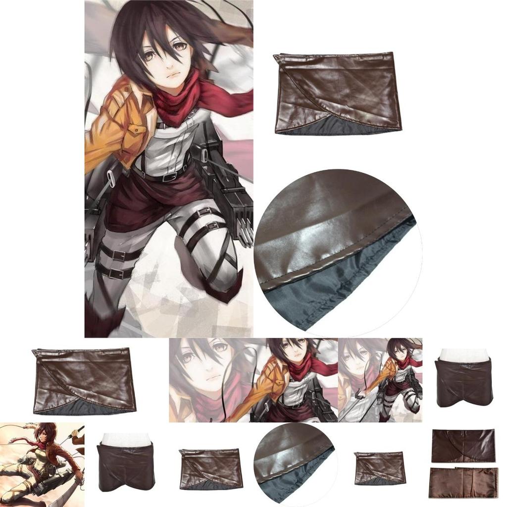 Attack On Titan Cosplay Skirt With Faux Leather Material