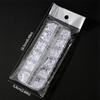 12Grid Shiny Silver Half Round Metal Caviar Bead Nail Rivets Charms Flatback Pearl Balls Nail Art Studs Y2K Decora