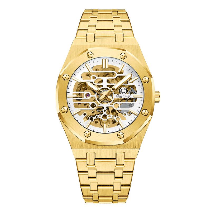 New Top Brand Men's Mechanical High-end Watch Hollow Automatic Mechanical Watch Men's Waterproof Luminous Watch