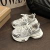 Fashion Casual Muffin Shoes Design Sense Thick Sole Summer Retro Breathable Mesh Comfortable Girls Sports Shoes