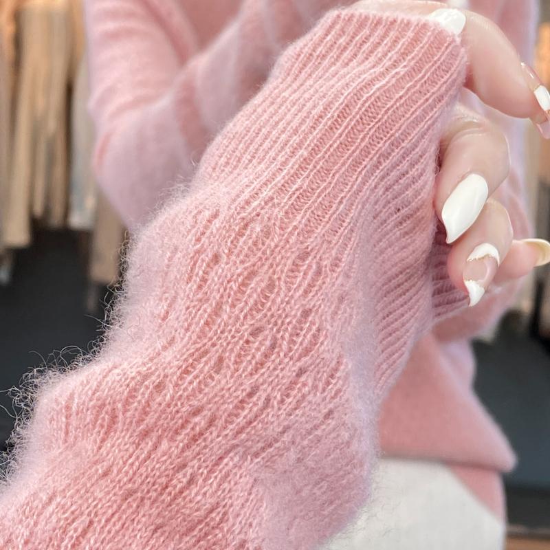 Damen Rollkragenpullover, Qinghe Kaschmir, 30% Kaschmir 70% Wolle, Winter Strickpullover Herbstpullover Kaschmirpullover