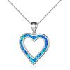 Blue Opal Pendant Tide Creative Sweater Chain Collarbone Chain Necklace