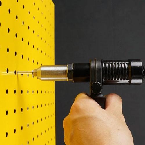 YWHWXB Riveter Tool, Rivet Gun, Nut Gun, Electric Rivet Nut Rivet Tool, Hand Riveter with 8mm Shank and Hex Wrench, 2.4mm/3.2mm/4.0mm/4.8mm