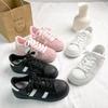 7 shell head board shoes women's summer breathable low-top thick-soled pink dopamine casual little white shoes